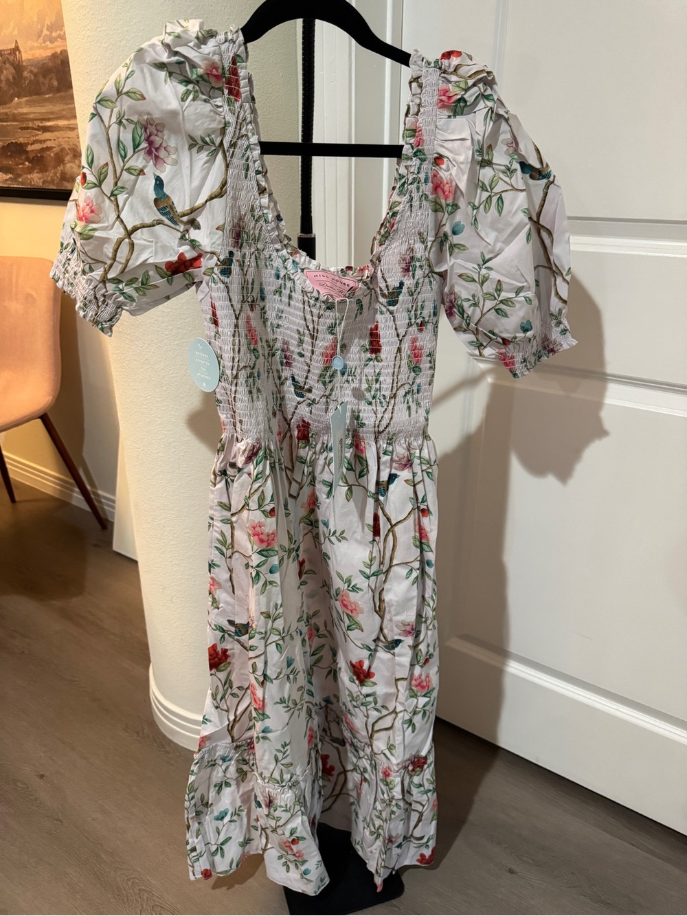 NWT Hill House Louisa Nap Dress - Diane Hill Chinoiserie XL *artist edition* - Picture 2 of 5